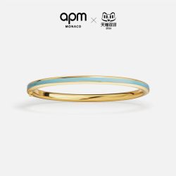 APM Monaco Riviera 金黄色蓝珐琅手镯