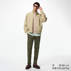 优衣库 修身无褶长裤/男装女装休闲裤裤子