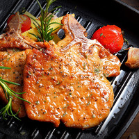 大希地 烤肠牛肉串培根空气炸锅食材早餐半成品 黑椒T骨猪排100g