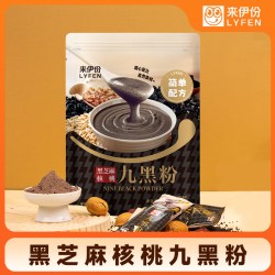 来伊份 黑芝麻核桃九黑粉260g代餐粉黑芝麻糊营养懒人早餐黑芝麻粉