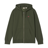 Levi's李维斯 美式复古印花加绒连帽卫衣 橄榄绿 L