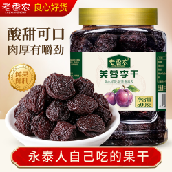 老香农 芙蓉李干500g罐装福建特产永泰李干酸甜淡干网红李子果脯休闲零食