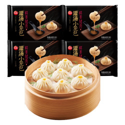 思念 鲜美猪肉灌汤小笼包 72只 450g×4袋
