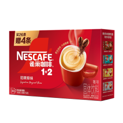 雀巢 咖啡1+2原味奶香生椰拿铁三合一速溶咖啡30条特浓官方旗舰店