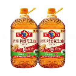 多力 尚选 压榨一级特香花生油 6.38L*2桶