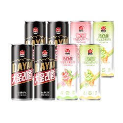 大窑 20香+冰激凌味益生元汽水哈密瓜草莓青柠碳酸饮料330mL8罐