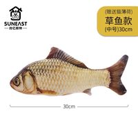 SUN EAST 猫咪玩具自嗨解闷电动鱼仿真用品自动逗猫棒磨牙耐咬猫鱼儿童不宜
