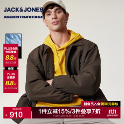 杰克琼斯 冬季新款男装羽绒服外套石板棕 S （170）
