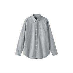 無印良品 MUJI 无印良品 男式 水洗 牛津 纽扣领长袖衬衫男装衬衣秋季男款