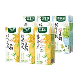 豆本豆 栀子青提豆奶3盒+桂花乌龙豆奶3盒尝鲜装植物蛋白饮料早餐