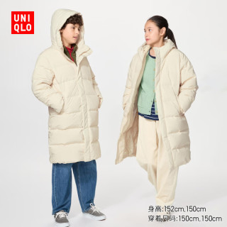 优衣库 儿童高级长款保暖羽绒服