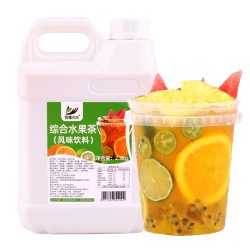 采集茶香 2.5kg大桶综合水果茶浓浆  夏季饮品配方 冲饮连锁奶茶店专用原料