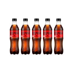 可口可乐 无糖可乐500ml*5瓶装0糖碳酸饮料汽水包邮BP