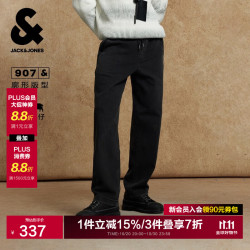 杰克琼斯 直筒宽松薄绒牛仔裤 深灰牛仔 32 175 W32/L32
