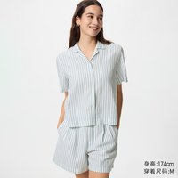 优衣库 麻棉短裤优衣库女装/裤子482172