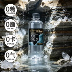 汤臣牧场 天然苏打水无糖无气无添加弱碱性水0脂0卡360mL*6瓶整箱