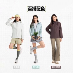 361° 361外套女款秋季新款女士修身防风防泼水夹克梭织运动风衣女装