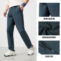 361° 雨屏系列 秋冬加绒 男款防泼水运动长裤 652534707
