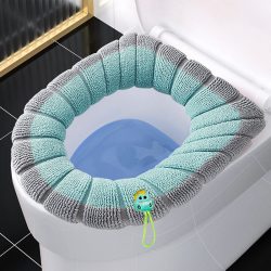 靠森 马桶坐垫冬季加厚坐便套四季通用家用马桶圈座便器垫圈 颜色随机1只装