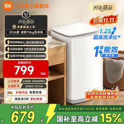 小米 MI）米家10公斤波轮超净洗大容量洗衣机 一级能效省水省电租房  1.25高洗净比 深层除菌螨