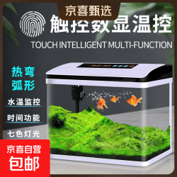 京东 普菲特2026新款桌面智能鱼缸客厅办公室高清生态缸静音循环一体缸 AF-245【245*160*27