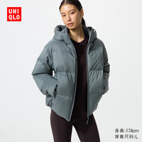 优衣库 无缝羽绒连帽外套女装外套夹克487410 478577 487410/62