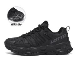 乐途 男鞋户外登山鞋秋冬新款跑步鞋子皮面防滑耐磨徒步休闲运动鞋