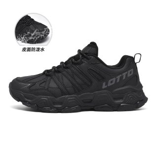 移动端：乐途 男鞋户外登山鞋秋冬新款跑步鞋子皮面防滑耐磨徒步休闲运动鞋