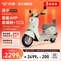 绿源 团子新款电动摩托车长续航智能电动车家用通勤上班通勤代步电摩 到门店选颜色