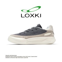 LOXKI 鞋子男潮鞋百搭休闲板鞋男款秋季 Alpha小圆鞋Lite