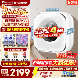 小天鹅 壁挂洗衣机1.1/3kg 滚筒小型迷你内衣洗衣机全自动家电补贴 水魔方
