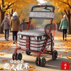 健喜 便携家用老人代步车可折叠购物手推车