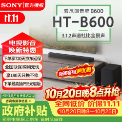 索尼 HT-B600 无线蓝牙音箱 3.1.2声道杜比全景声音响 家庭回音壁