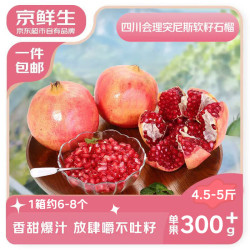 京鲜生 突尼斯软籽石榴 单果350g 2.25kg