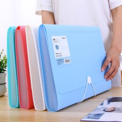 得力 5238 扣绳设计 风琴包