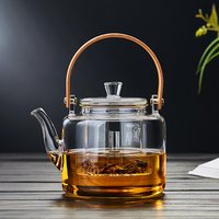 绿昌明 XH-1010 耐热玻璃蒸煮茶壶 1000ML 透明