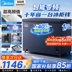 美的 小钢炮冰柜变频300升零下-40度超低温