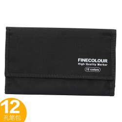 法卡勒 官方正品FINECOLOUR/法卡勒马克笔笔包 12孔24孔36孔48孔60孔笔袋 笔类收纳袋整理袋 艺术马克笔用包