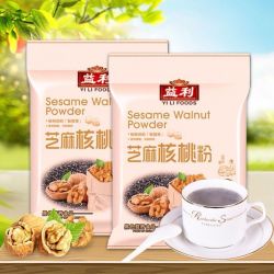 益利黑芝麻核桃粉免煮即食冲饮黑芝麻五谷杂粮早餐营养代餐核桃粉