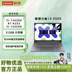 联想 小新14轻薄笔记本电脑便携长续航商务办公网课学习平面设计轻度剪辑手提笔记本81