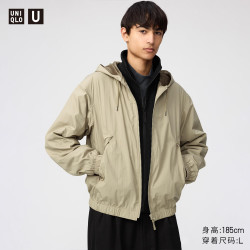 优衣库 连帽外套男装女装合作款486817 32 深米色 S