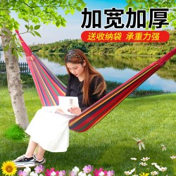 巨木 吊床户外秋千防侧翻野营沙滩便携编织网绳子家用成人双人儿童露营