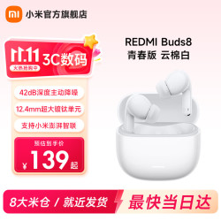 小米 REDMI 红米 Buds 8 青春版 真无线蓝牙降噪耳机