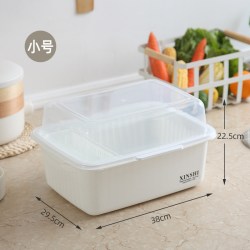 惬艺 碗架 简易碗柜厨房收纳盒 小号塑料 北欧风格