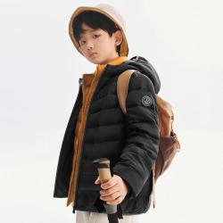 波司登 儿童羽绒服男女童排骨条羽绒服轻薄连帽大童外套