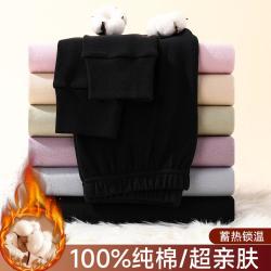 古今 7A抑菌100%全棉女士纯棉保暖裤秋冬单裤基础打底裤棉秋裤女