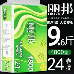 丽邦 卫生纸大卷纸家用家庭批发大粗卷无芯筒纸卷纸