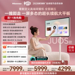海信 X8 Pro 4K长续航柔光护眼屏 平板电视  WiFi版 MT8195 大白 256GB 8GB