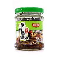 野好味茶树菇罐头瓶装味下饭菜咸菜早餐配粥小菜即食美食油香不辣