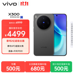 vivo X300 5G手机 12GB+512GB 纯粹黑